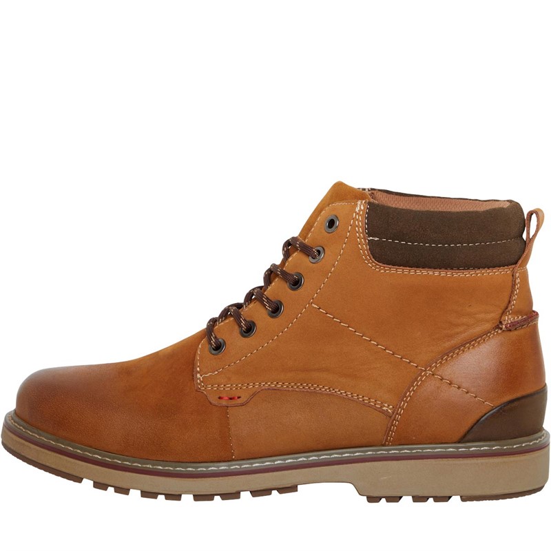 Buy Onfire Mens Leather Boots Light Tan