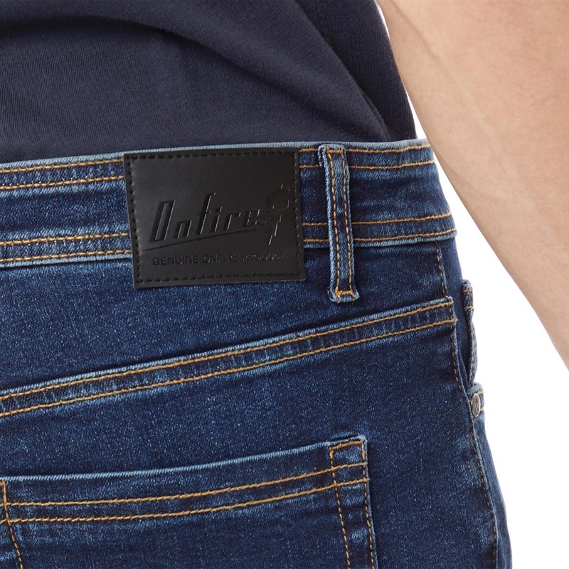 Buy Onfire Mens Bootcut Denim Jeans Dark Wash