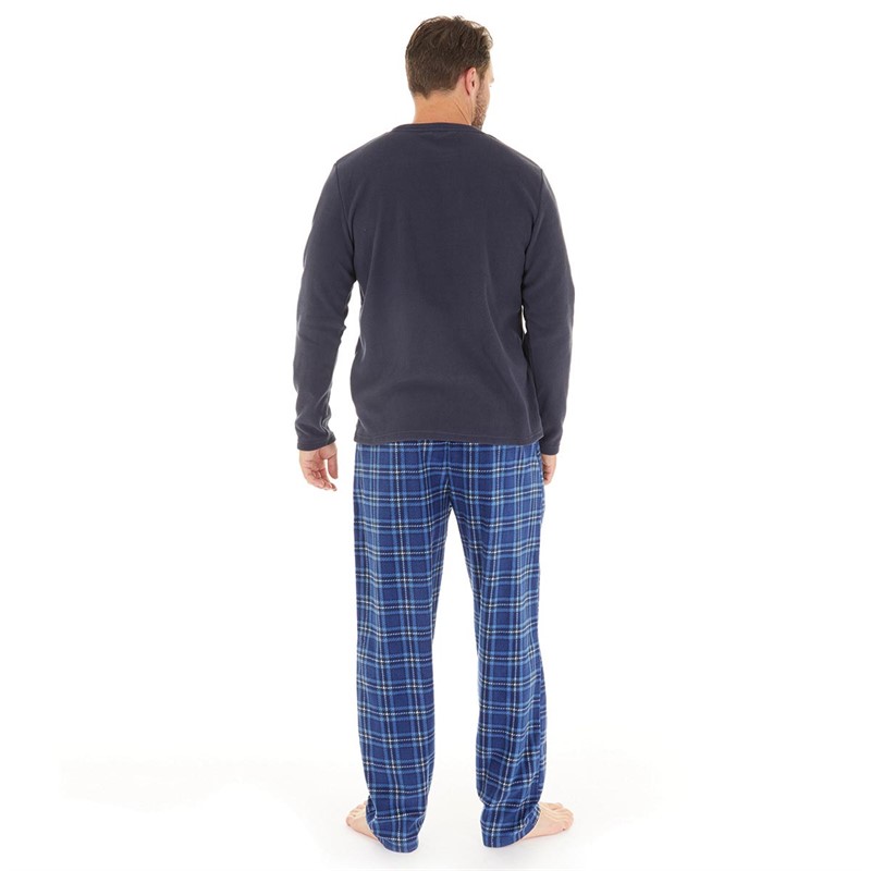 Buy Onfire Mens Microfleece Loungewear Set Navy/Blue