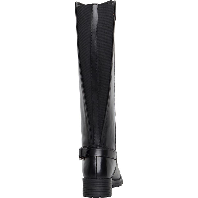 Buy Onfire Womens Knee Length Leather Boots Black