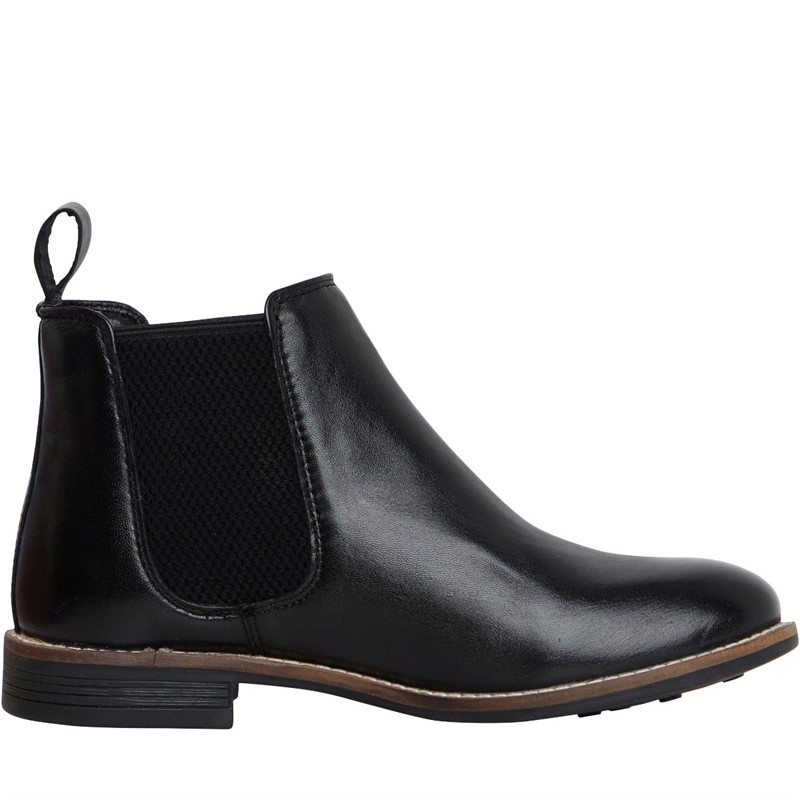 Buy Onfire Womens Leather Chelsea Boots Black
