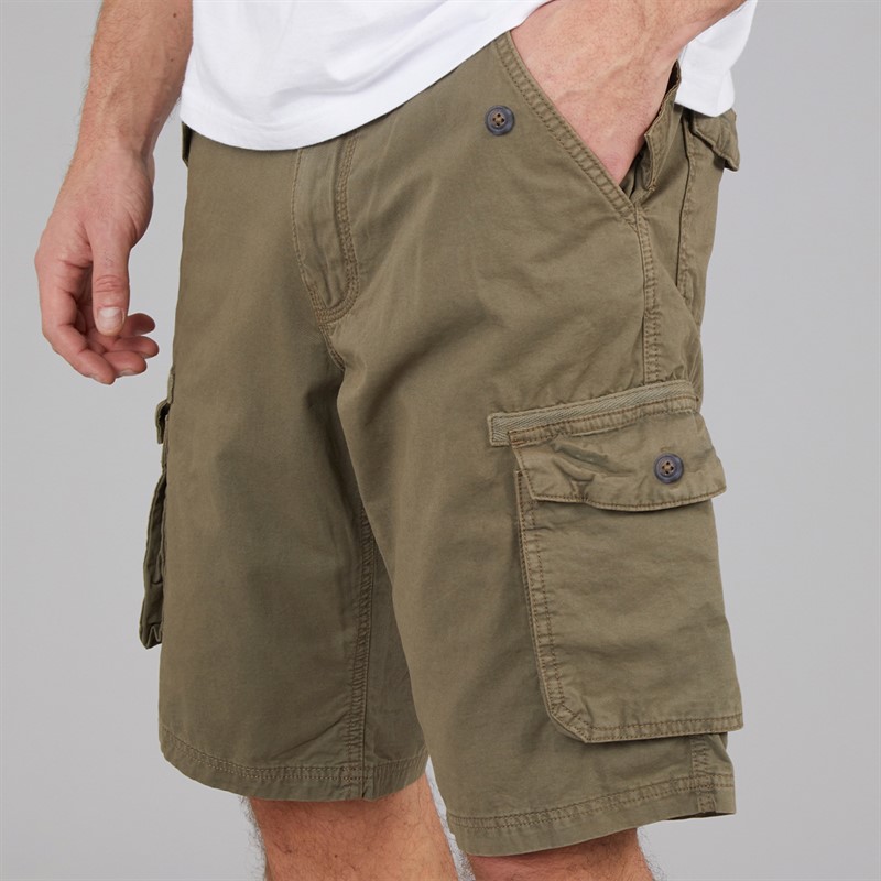Buy Onfire Mens Two Pack Combat Shorts Black/Khaki