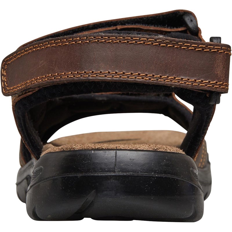 Buy Onfire Mens Leather Sports Sandals Dark Brown