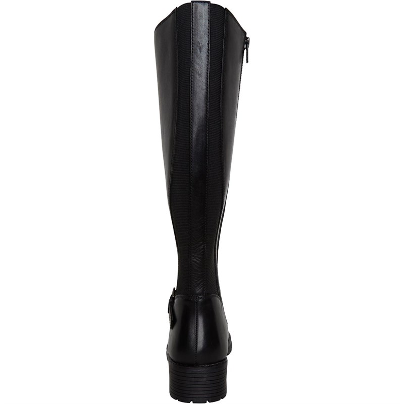 Buy Onfire Womens Knee Length Leather Boots Black