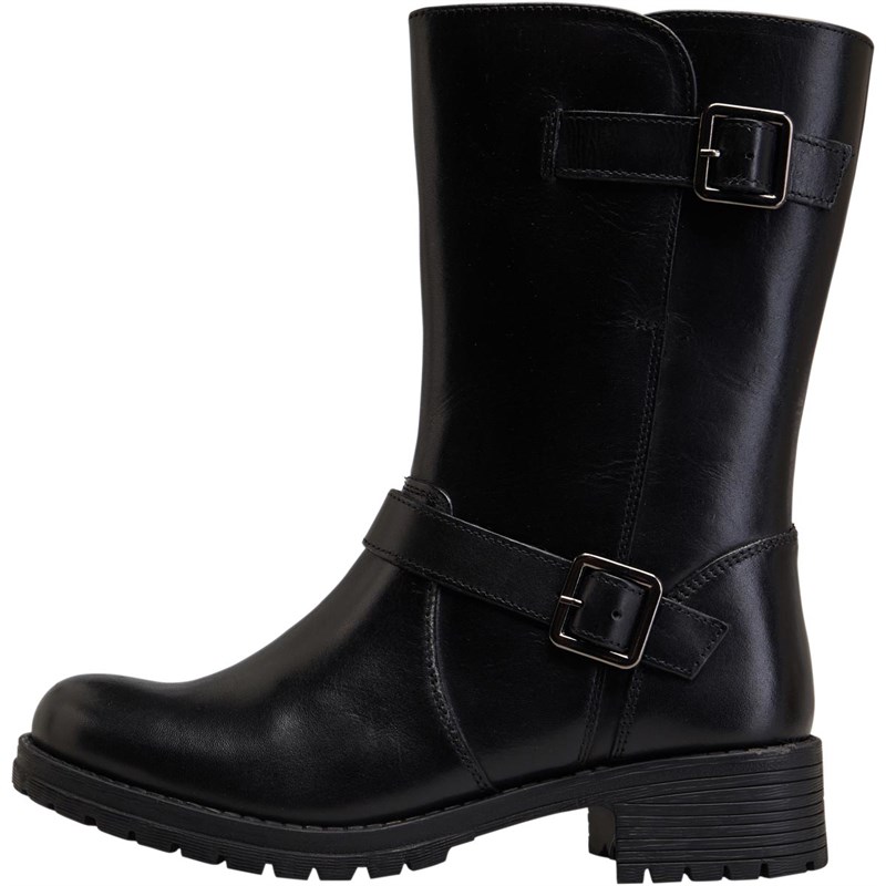Buy Onfire Womens Mid Height Leather Boots Black