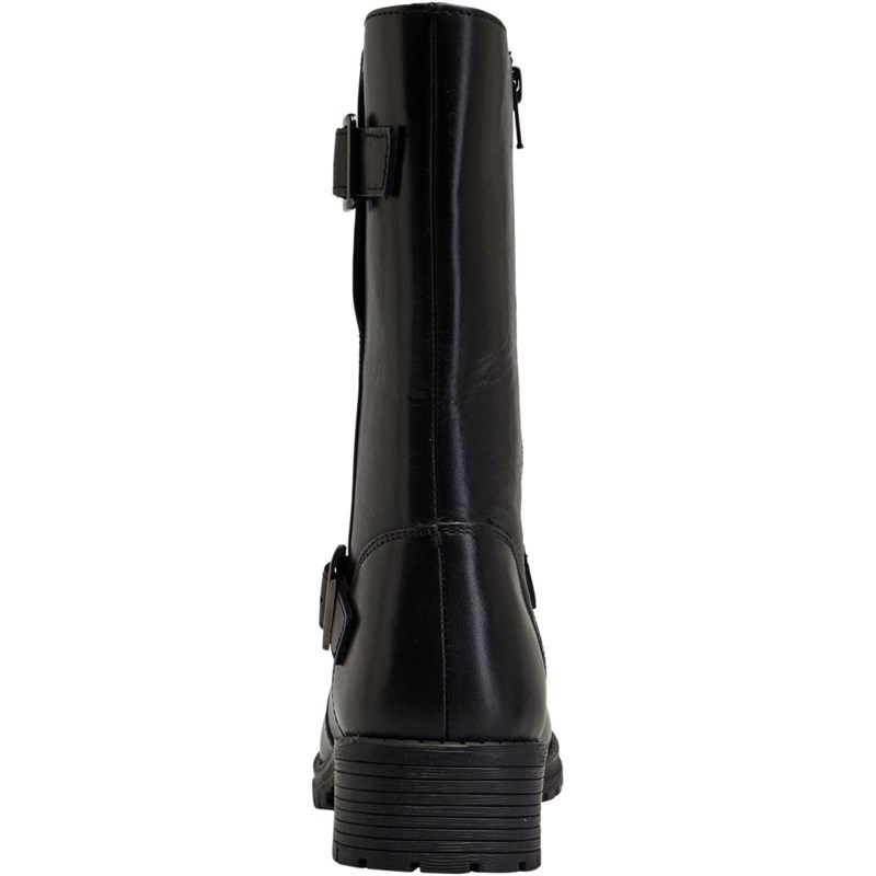 Buy Onfire Womens Mid Height Leather Boots Black