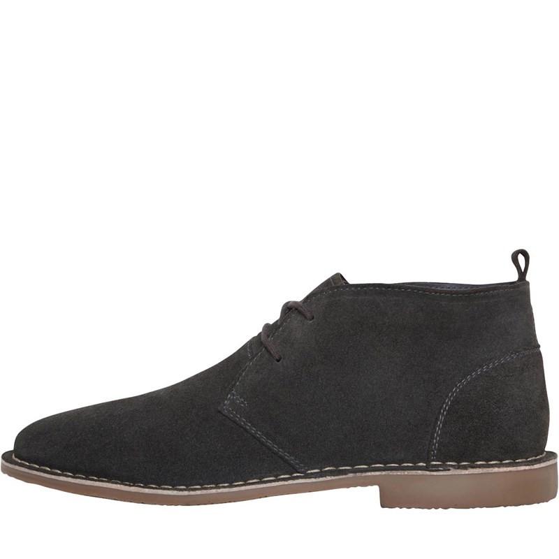 Buy Onfire Mens Suede Boots Dark Grey