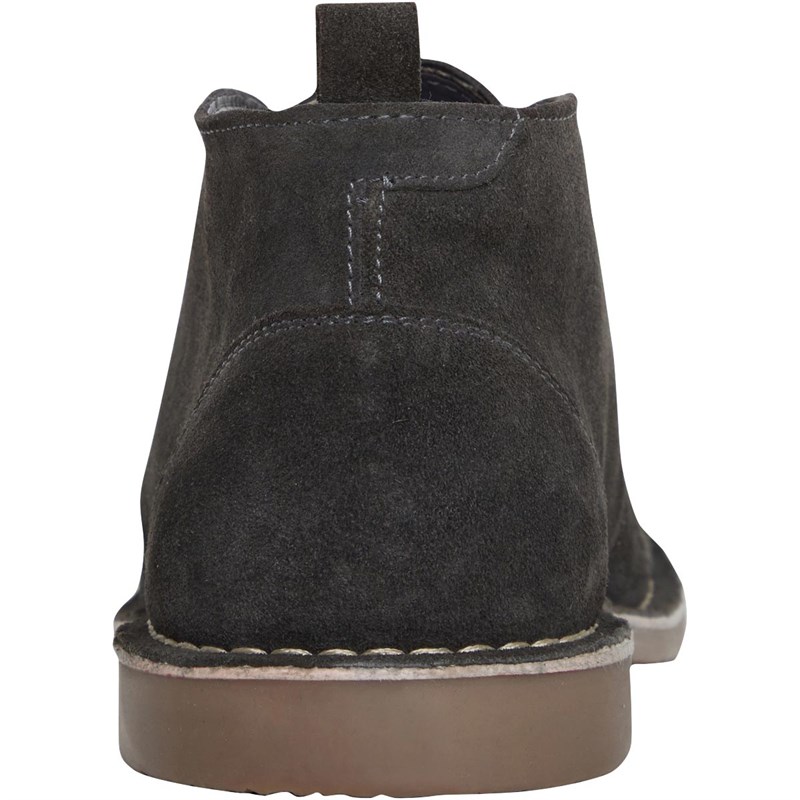 Buy Onfire Mens Suede Boots Dark Grey