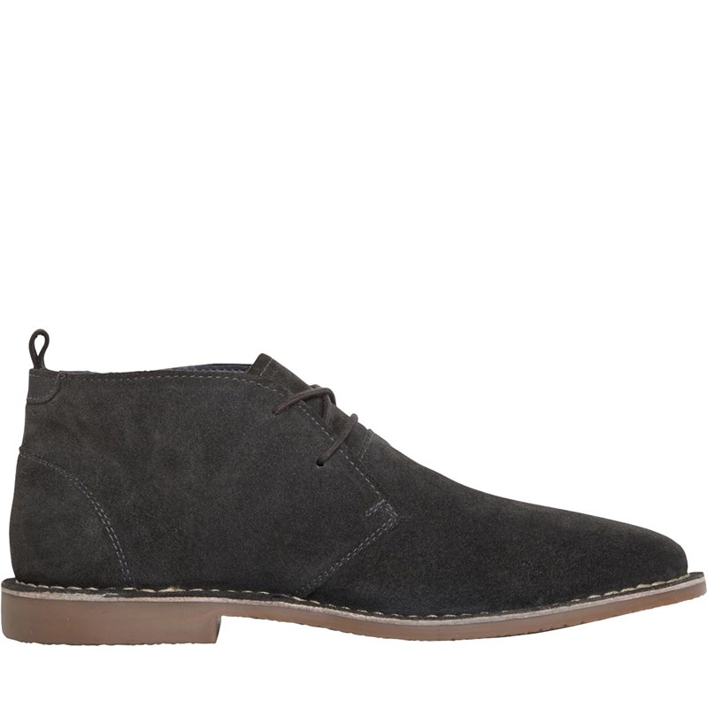 Buy Onfire Mens Suede Boots Dark Grey