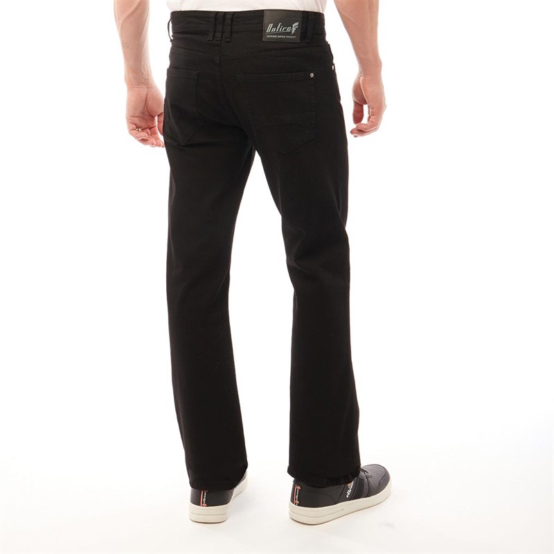 Buy Onfire Mens Stretch Bootcut Fit Jeans Black