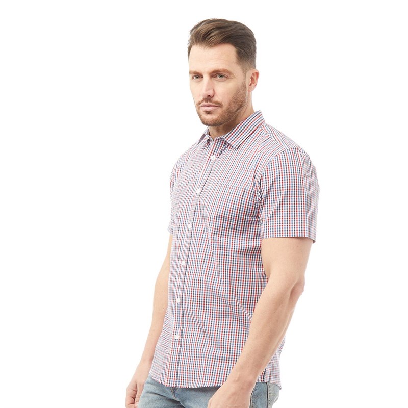Buy Onfire Mens Cotton Yarn Dyed Check Short Sleeve Shirt Multi