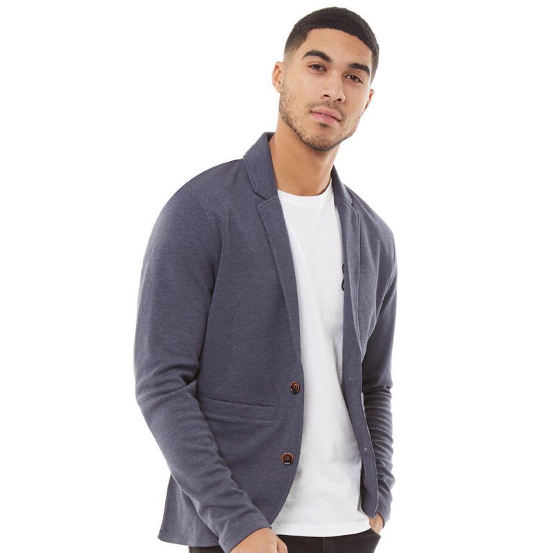 Buy PRODUKT Mens Eric Jersey Blazer Navy Blazer