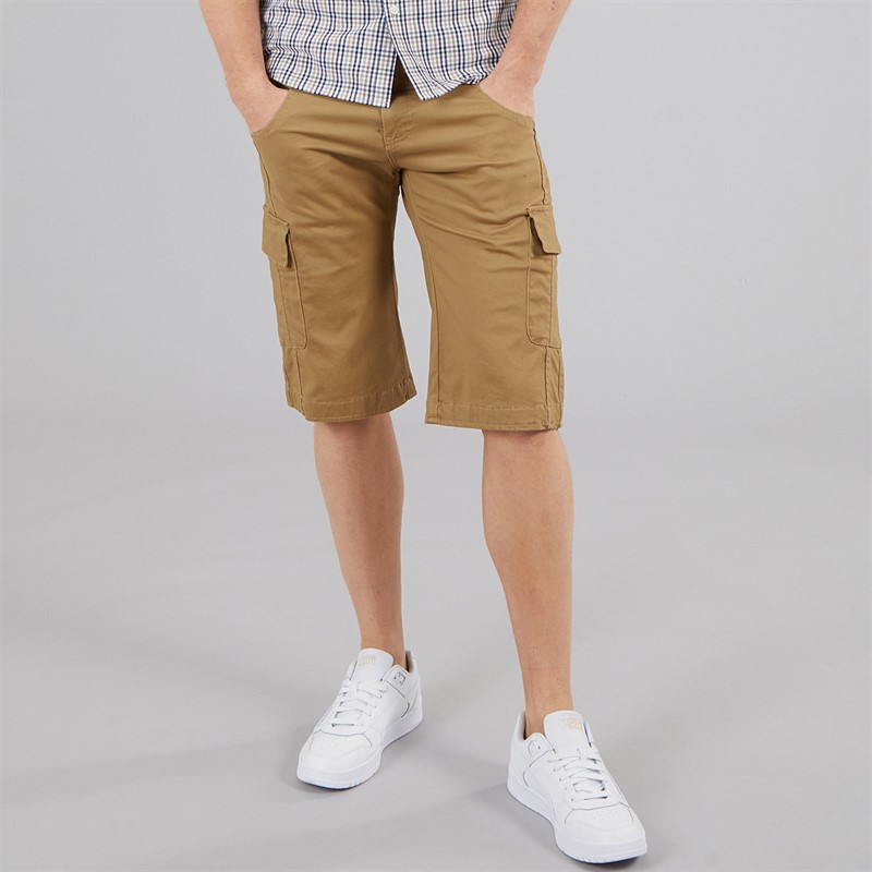 Buy 883 Police Mens Formby Cargo Shorts Sand