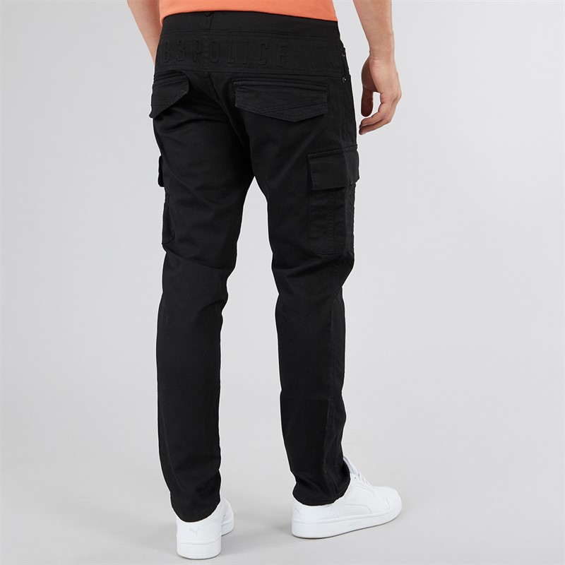Buy 883 Police Mens Supernova Cargo Pants Black