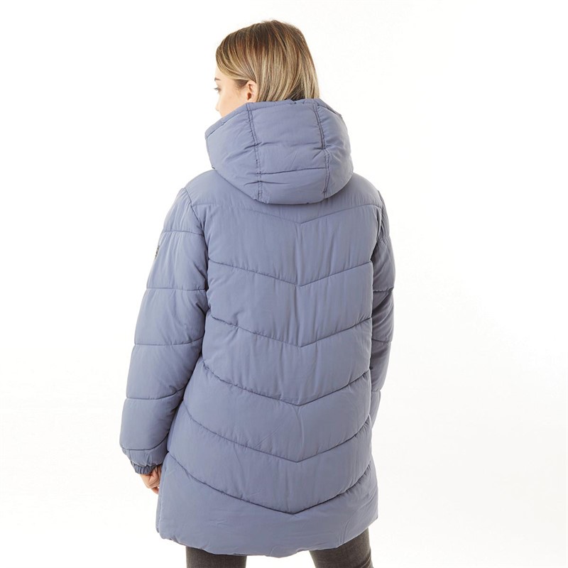 Buy ADPT Womens Hooded Puffer Jacket Folkstone Grey