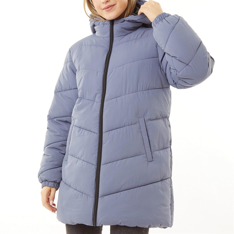 Buy ADPT Womens Hooded Puffer Jacket Folkstone Grey