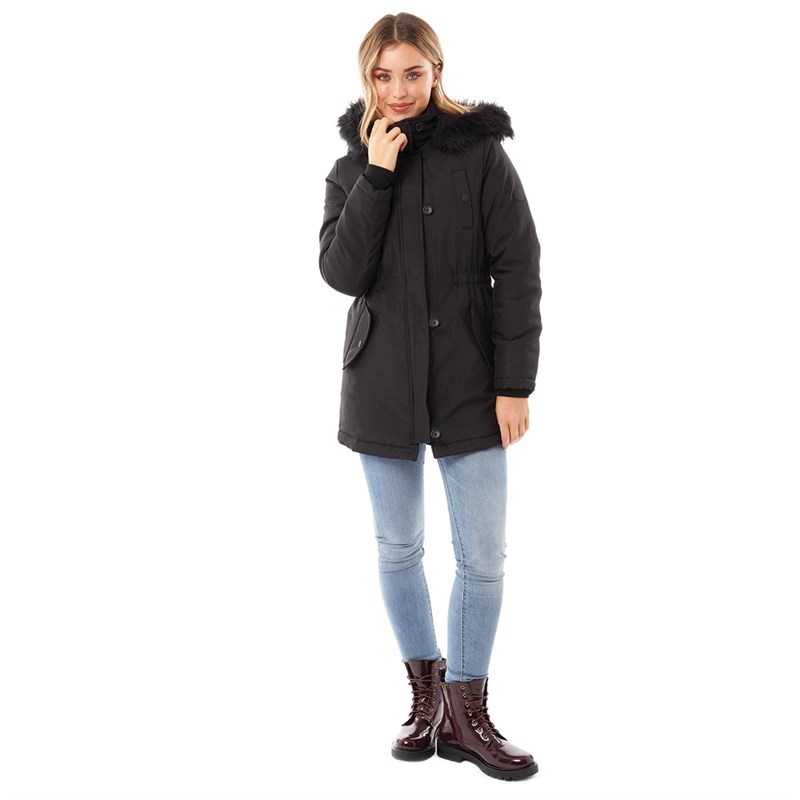 Buy ADPT Womens Parka Coat Black