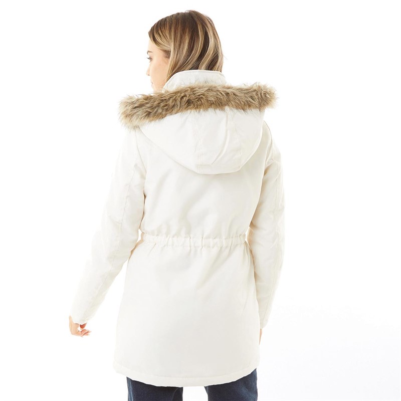 Buy ADPT Womens Parka Coat Egg Nog