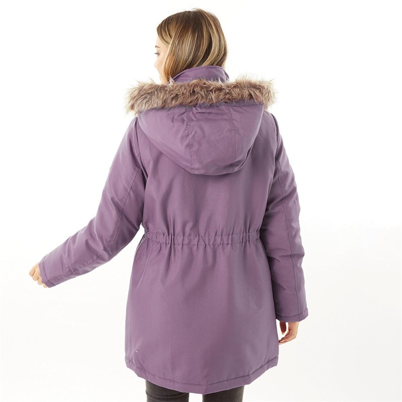 Buy ADPT Womens Parka Coat Berry Conserve