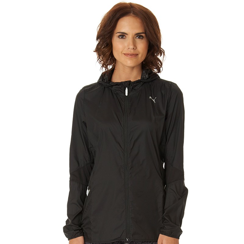 Buy Puma Womens Windcell Lightweight Hooded Running Jacket Black