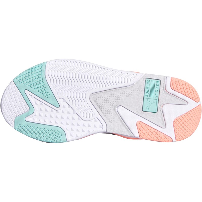 Buy Puma Junior RSX Softcase Trainers Blue/Peach
