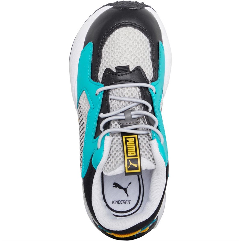 Buy Puma Infant RSZ Core AC Trainers Harbour Mist/Puma Black