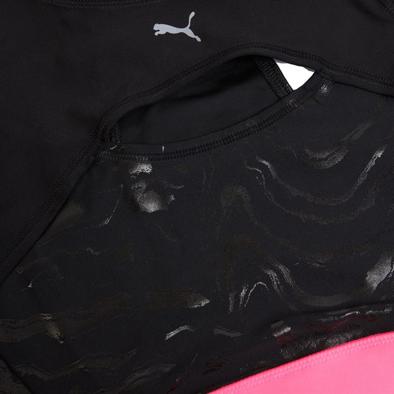 Buy Puma Womens Run Ultraform AOP Crop Running Tank Puma Black/Sunset Glow