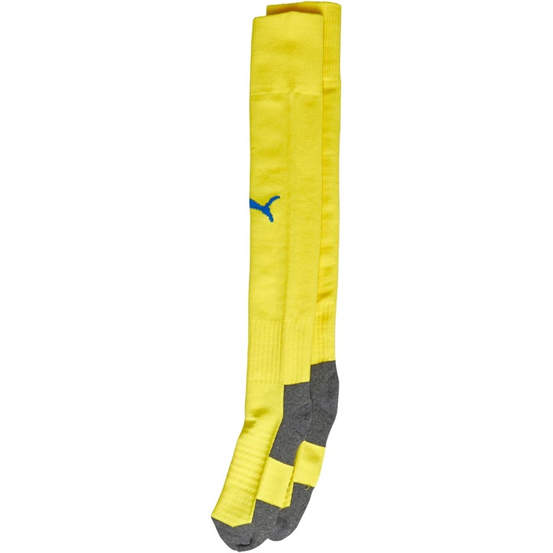 Buy Puma Mens Team Liga Core Football Socks Yellow/Blue