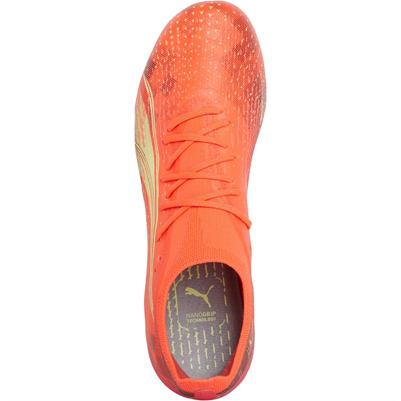 Buy Puma Mens Ultra Ultimate MG Multi Ground Football Boots Fiery Coral