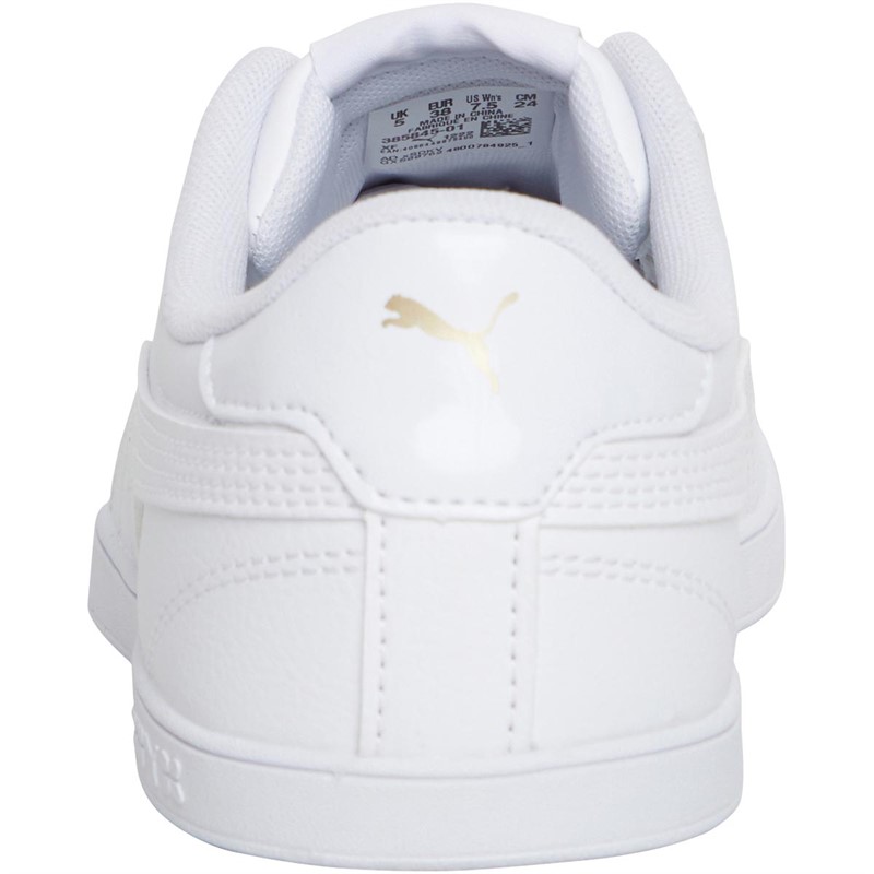 Buy Puma Womens Vikky Lo Pro Trainers White/Gold