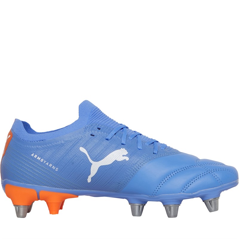 Buy Puma Mens Puma Avant Pro Rugby Boots Blue/Orange