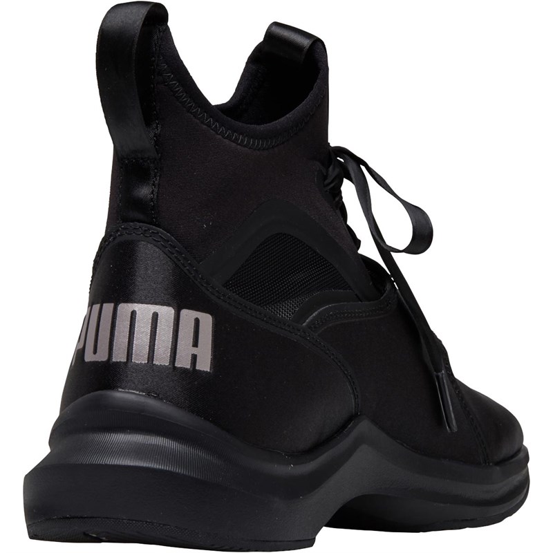 Puma Baskets Montantes Phenom Satin EP Femme Noir