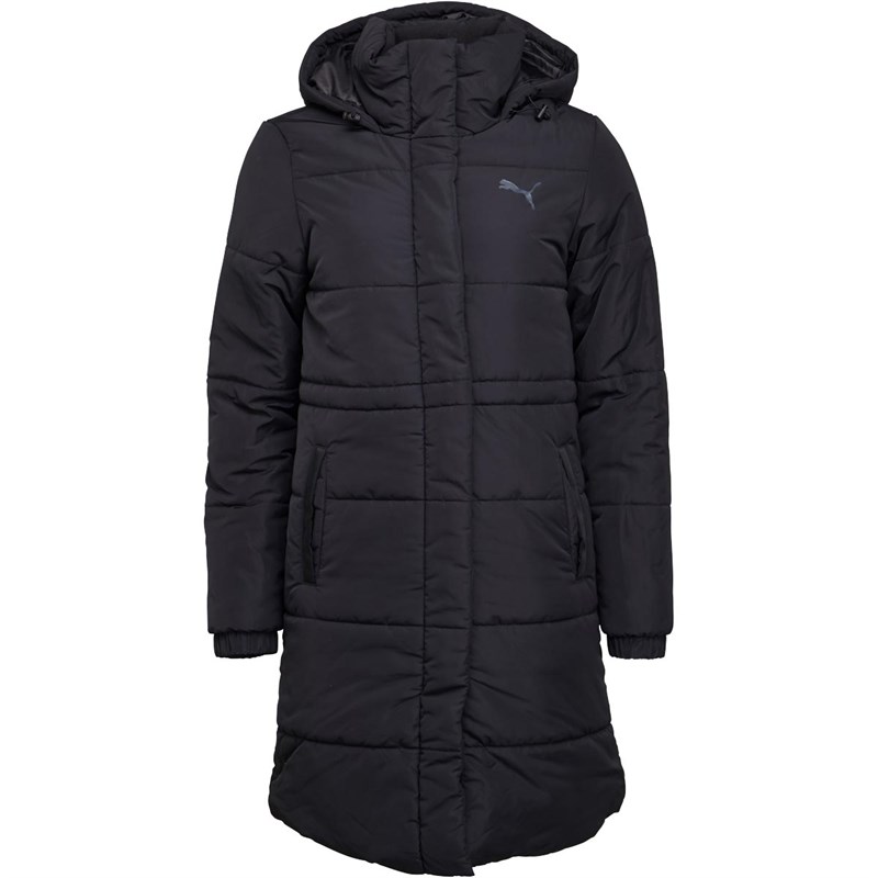 Buy Puma Womens Essentials Long Padded Coat Puma Black