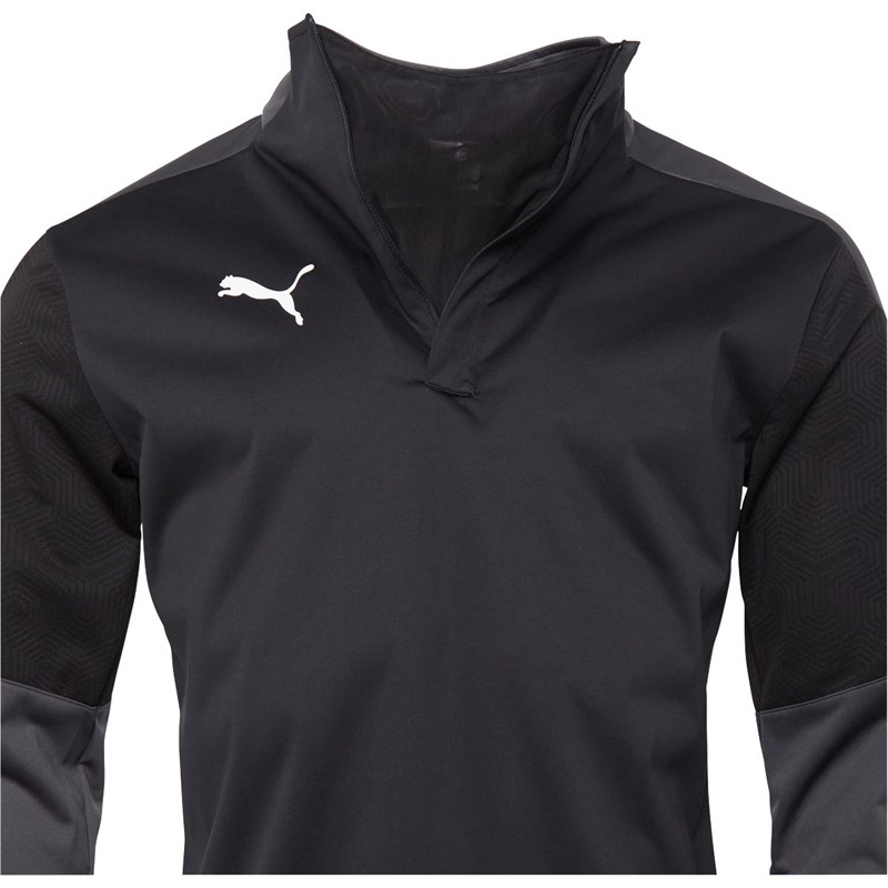 Buy Puma Mens Teamfinal Training Rain Top Black