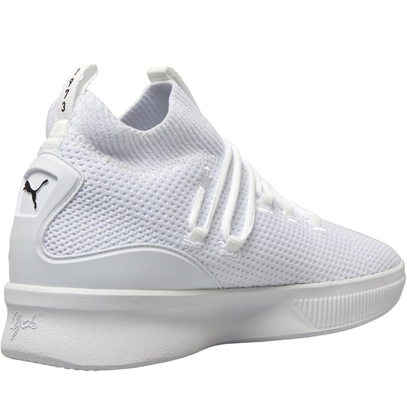 Buy Puma Mens Clyde Court Basketball Shoes Puma White