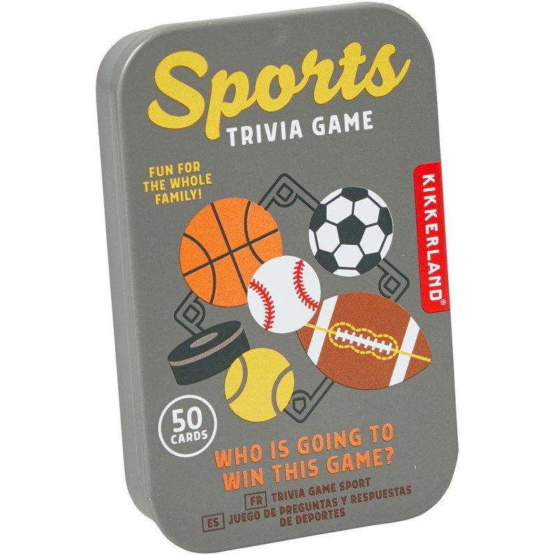 Buy Kikkerland Sports Trivia Tin Multi