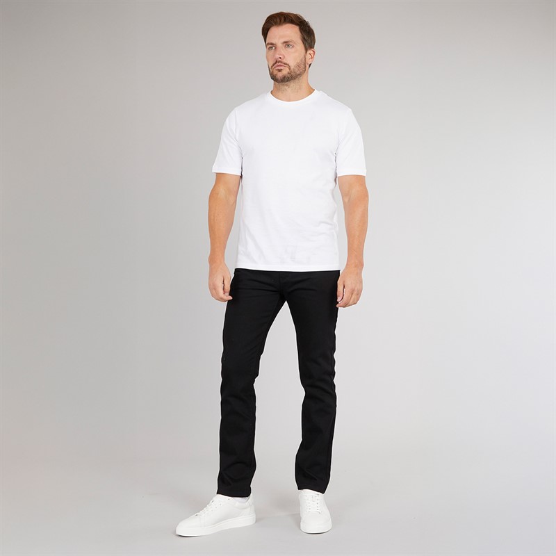 Buy Feraud Mens Five Pocket Slim Fit Jeans Black