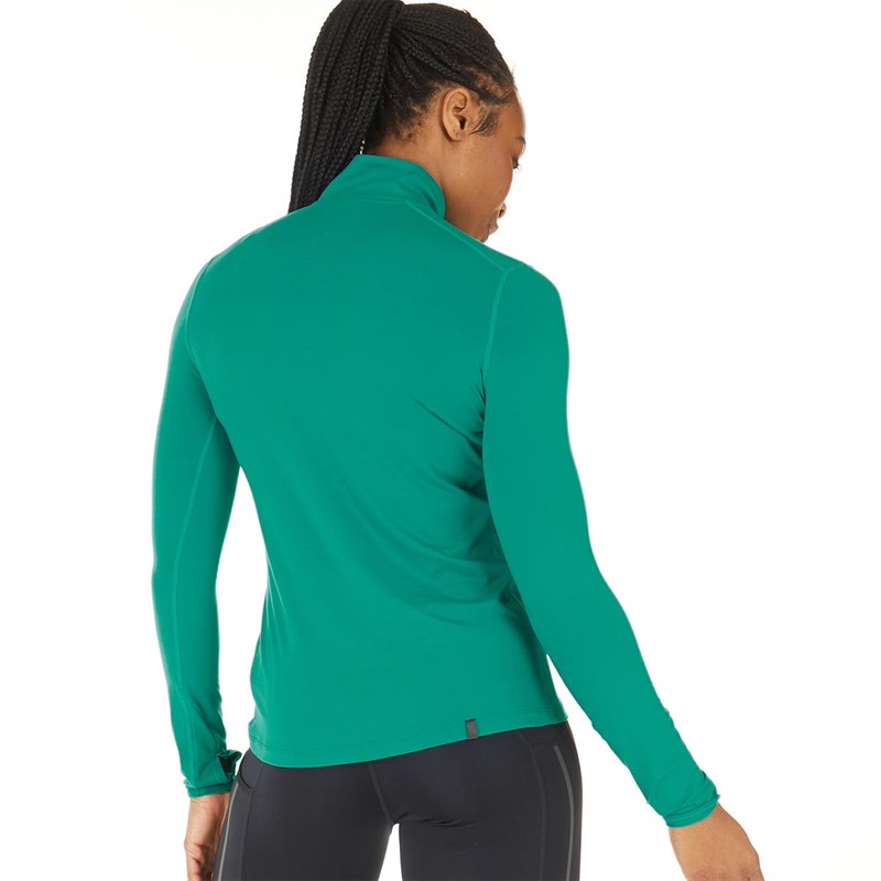 Buy Ronhill Womens Life Practice 1/2 Zip Running Top Vine/Fluorescent