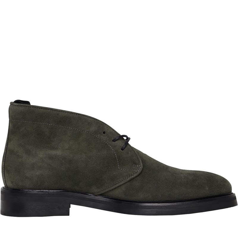 Buy REISS Mens Elgin Chukka Boots Forest Green