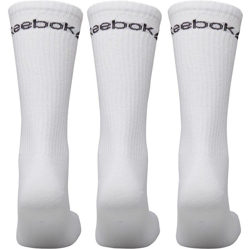 Buy Reebok Mens Three Pack Essentials Training Crew Socks White