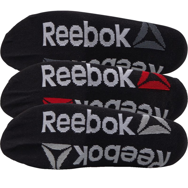 Buy Reebok Womens Three Pack Essentials Training Quarter Socks Black