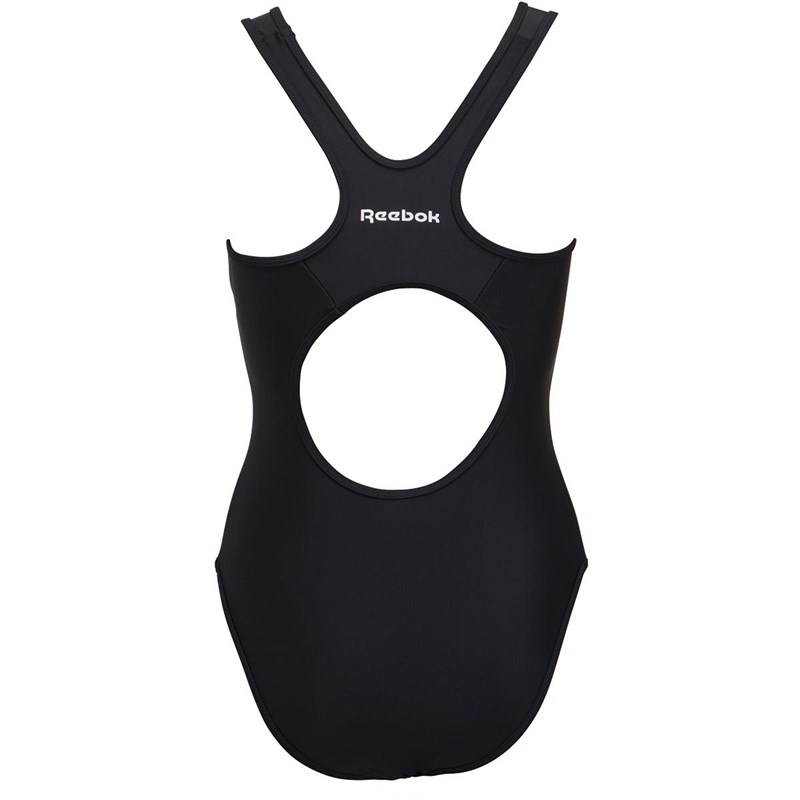 Buy Reebok Womens Rose One Piece Swimsuit Black
