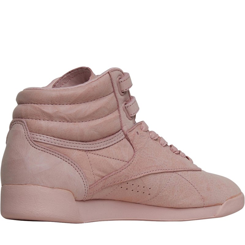Buy Reebok Classics Womens Freestyle Hi FBT Trainers Polish Pink
