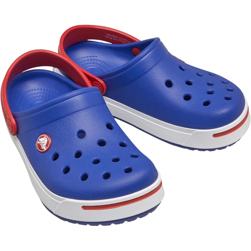 Crocs Kinder Crocband II Clogs Sandalen Königsblau