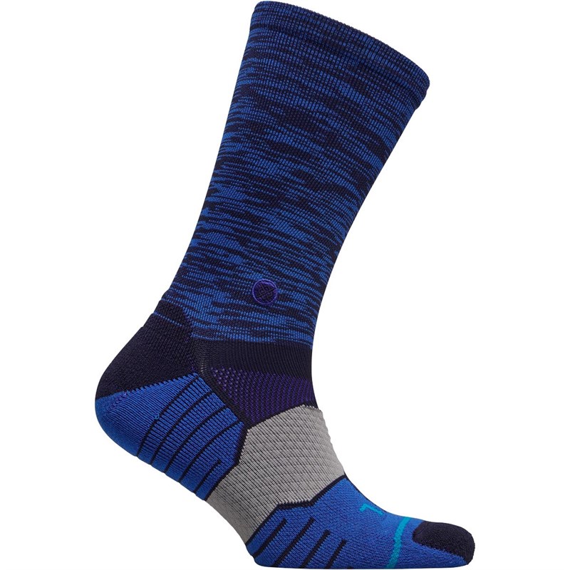 Buy STANCE Mens Solids Cushioned Golf Crew Socks Navy/Blue