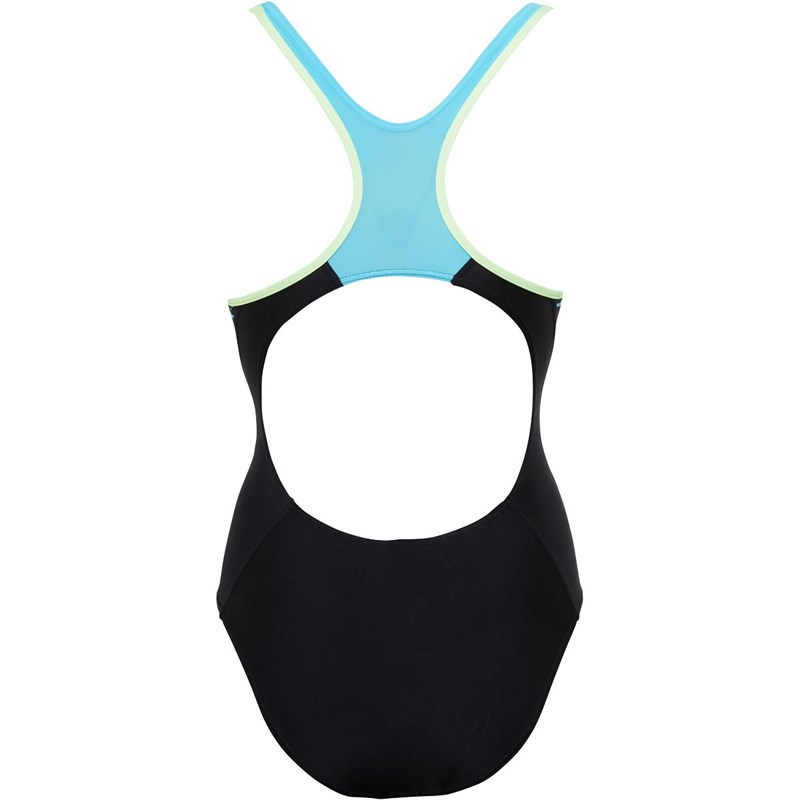 Buy Speedo Womens Fit Laneback Swimsuit Black/Blue