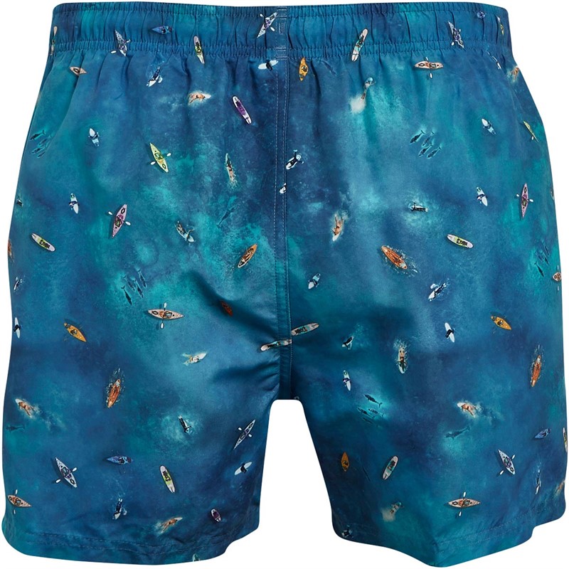 Buy Speedo Mens Digital Printed 14 Inch Water Shorts Blue/Blue