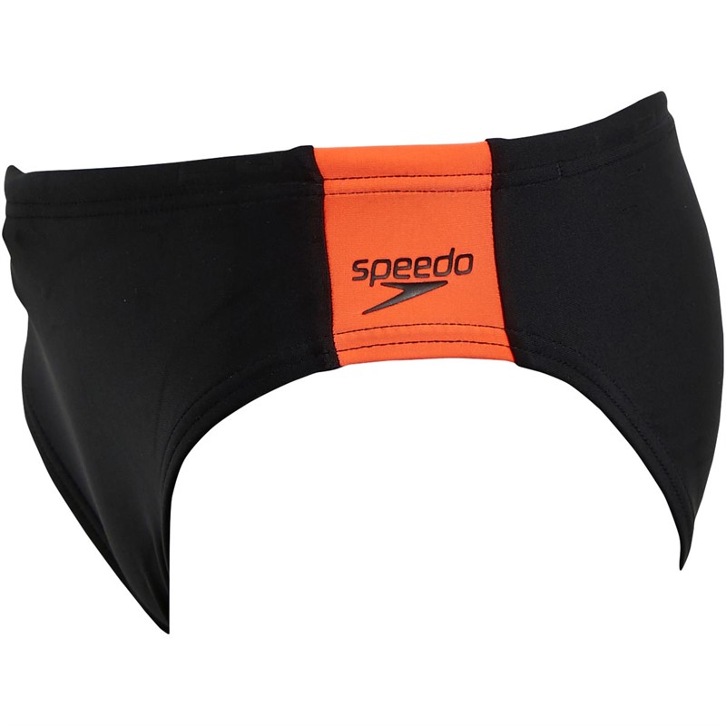 Buy Speedo Junior Boom Logo Splice 5cm Briefs Black/Red