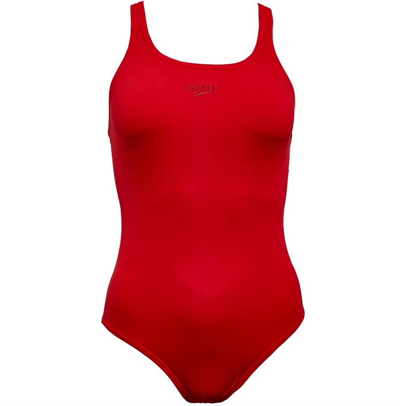 Buy Speedo Womens Essential Endurance+ Medalist Swimsuit Red