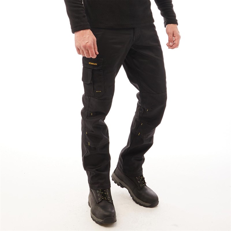 Buy Stanley Workwear Mens Islay Cargo Trousers Black